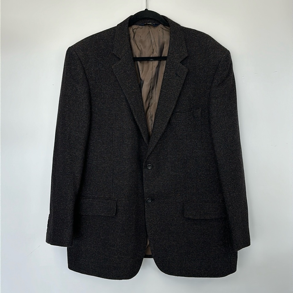 Joseph & Feiss gold wool cashmere 2 buttons Front sports coat Size 46R